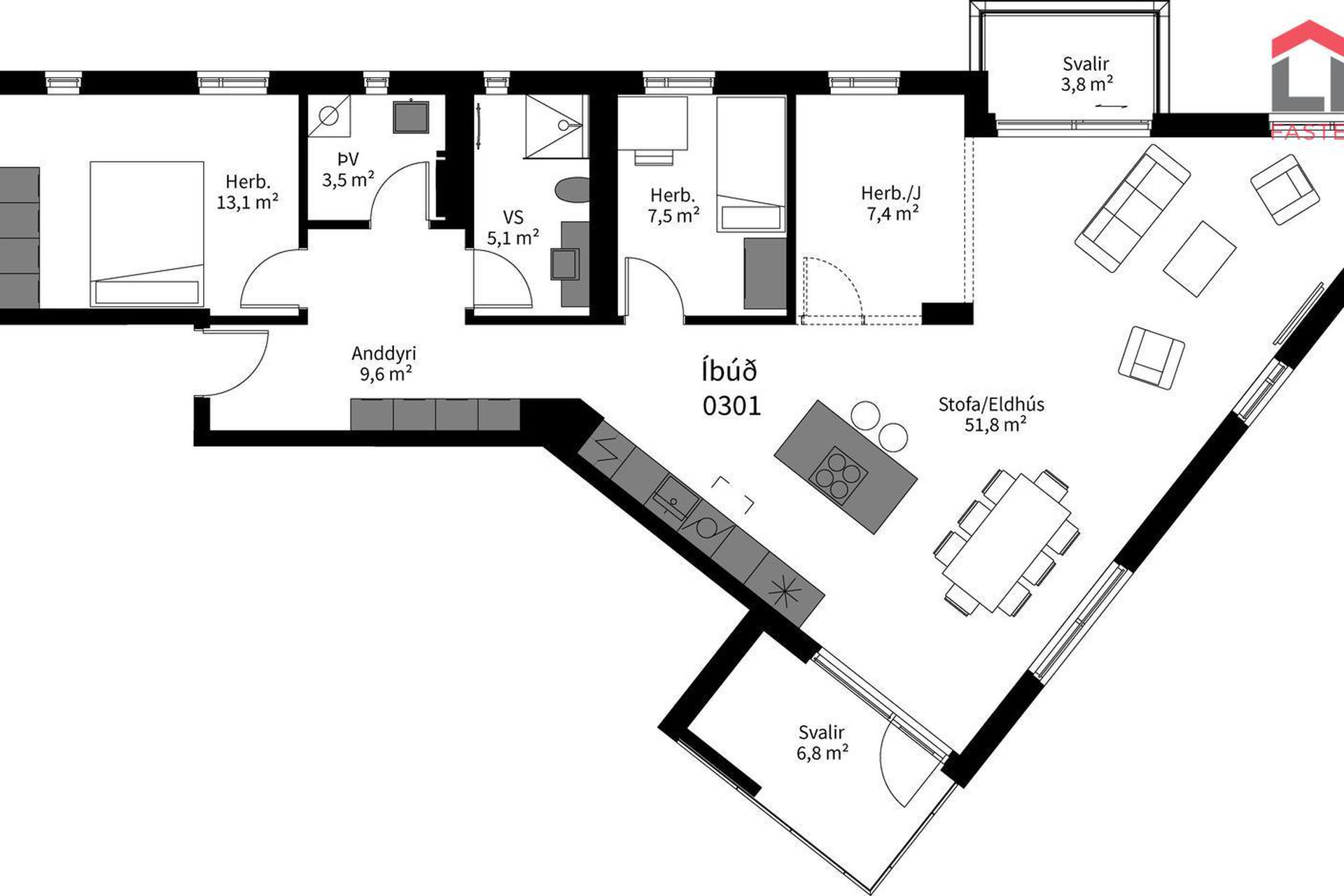 Sunnusmári 23, 201 Kópavogur