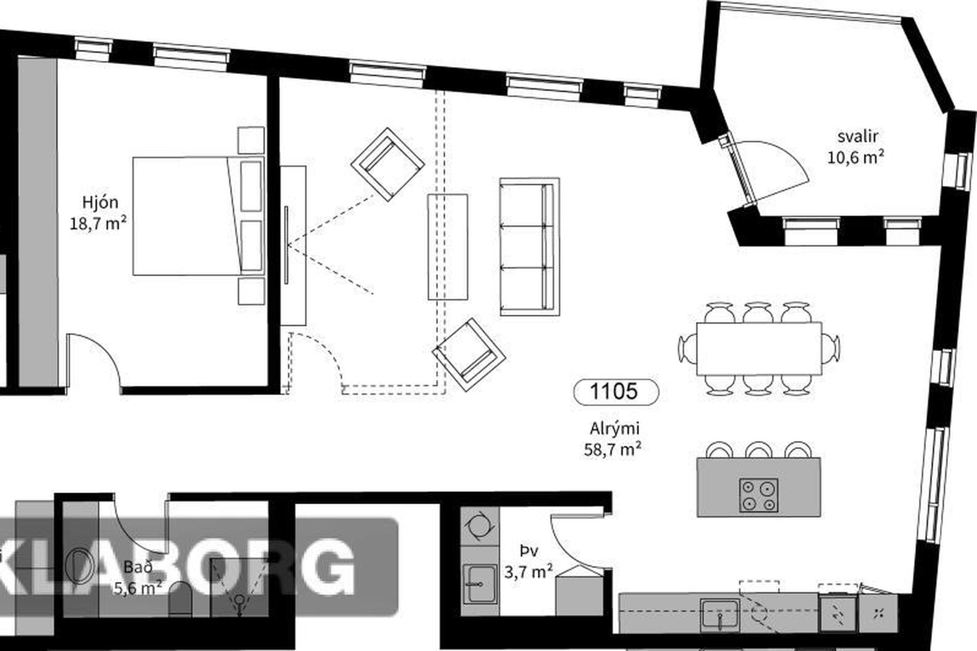 Silfursmári 2 - 1105, 201 Kópavogur