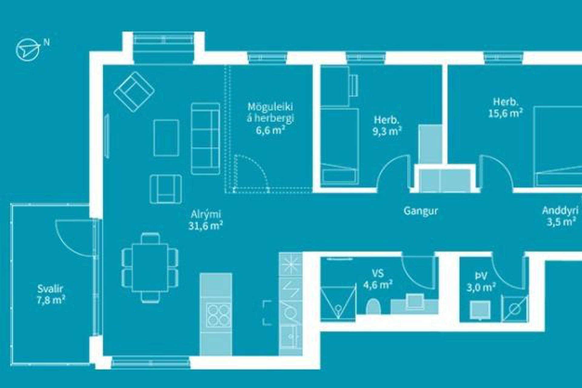 Sunnusmári 23, 201 Kópavogur