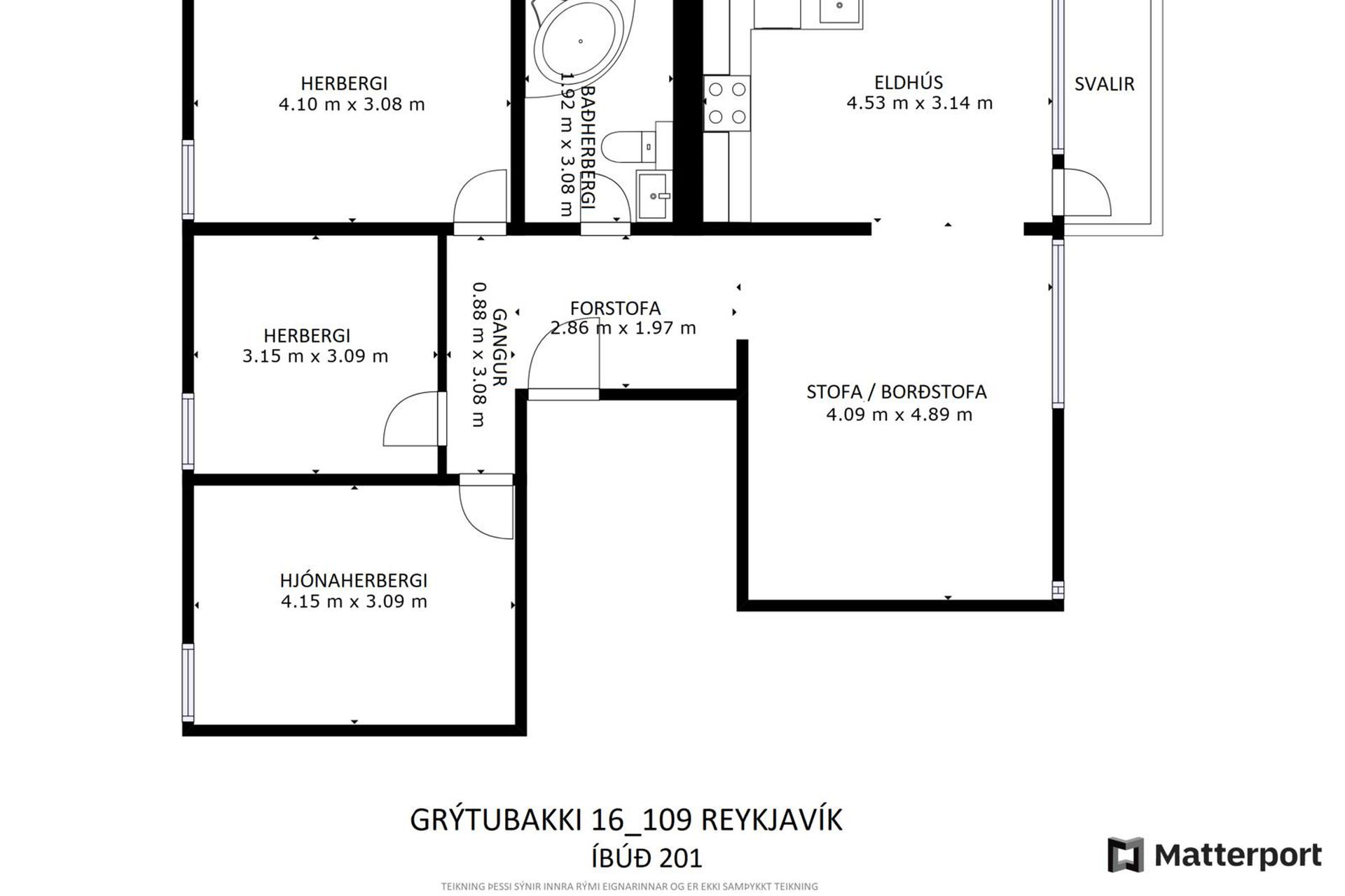 Grýtubakki 16 - 0201, 109 Reykjavík