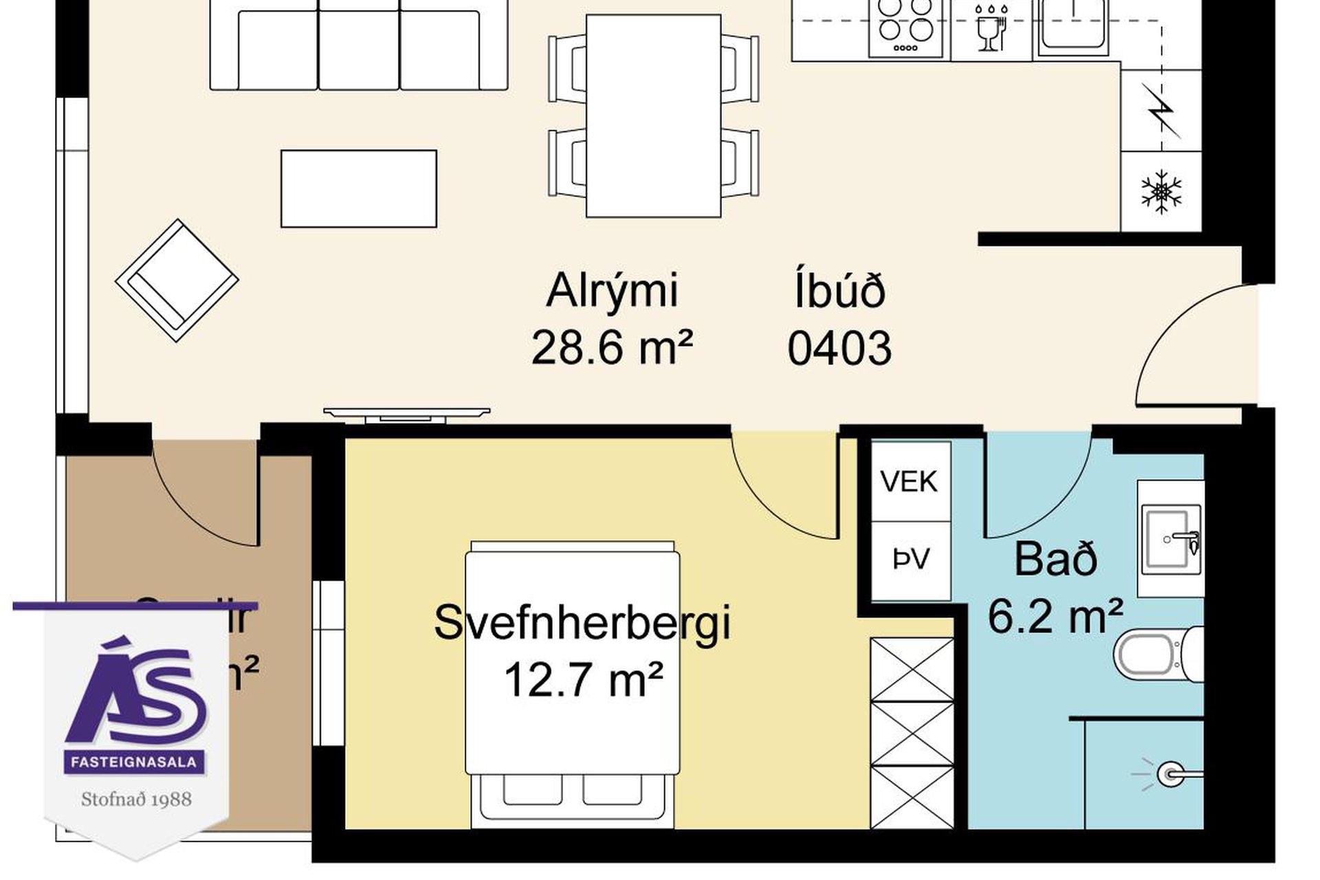 Áshamar 44 - 0403, 221 Hafnarfjörður