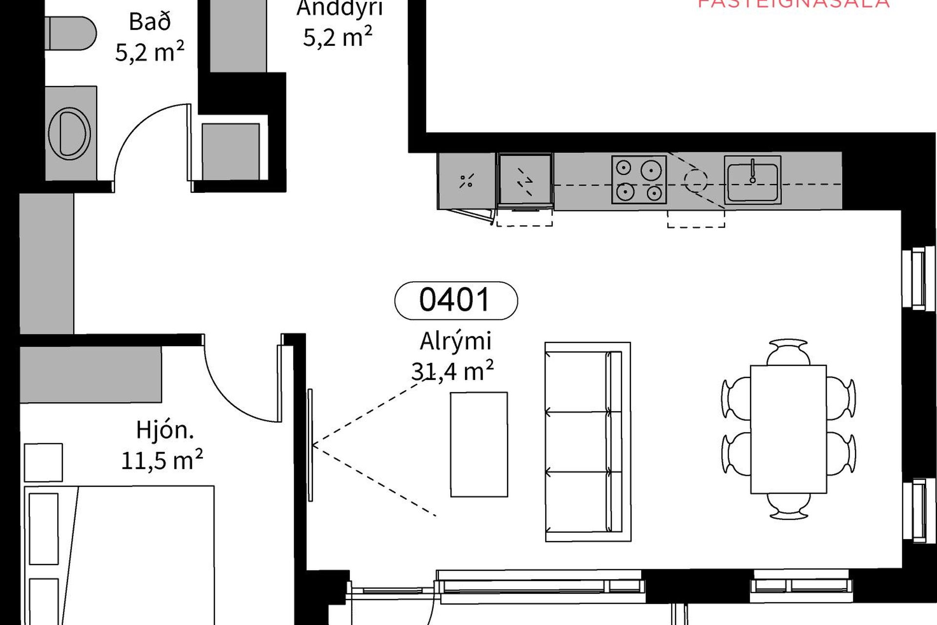 Silfursmári 2 - 0401, 201 Kópavogur
