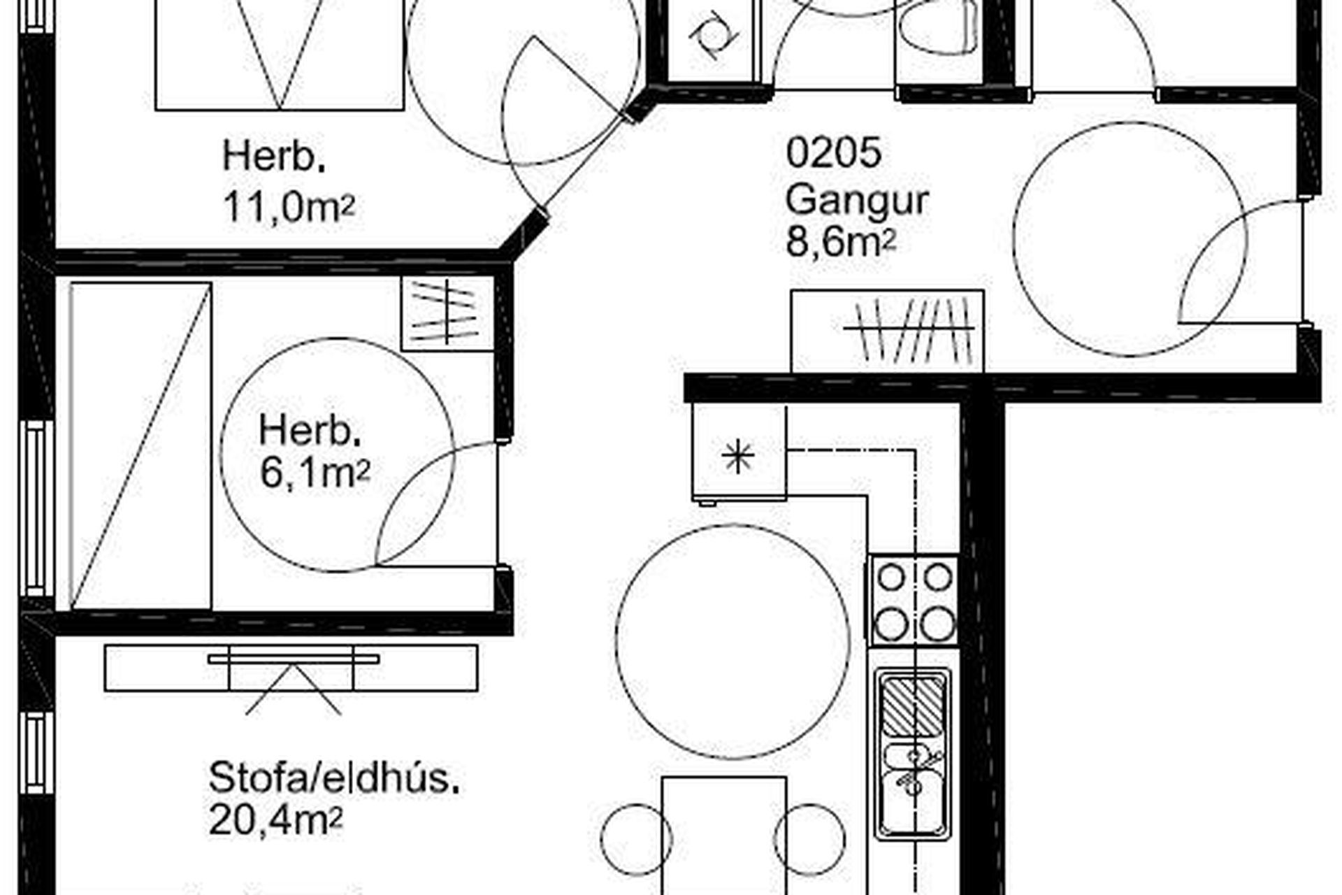 Asparskógar 6 - 0104, 300 Akranes