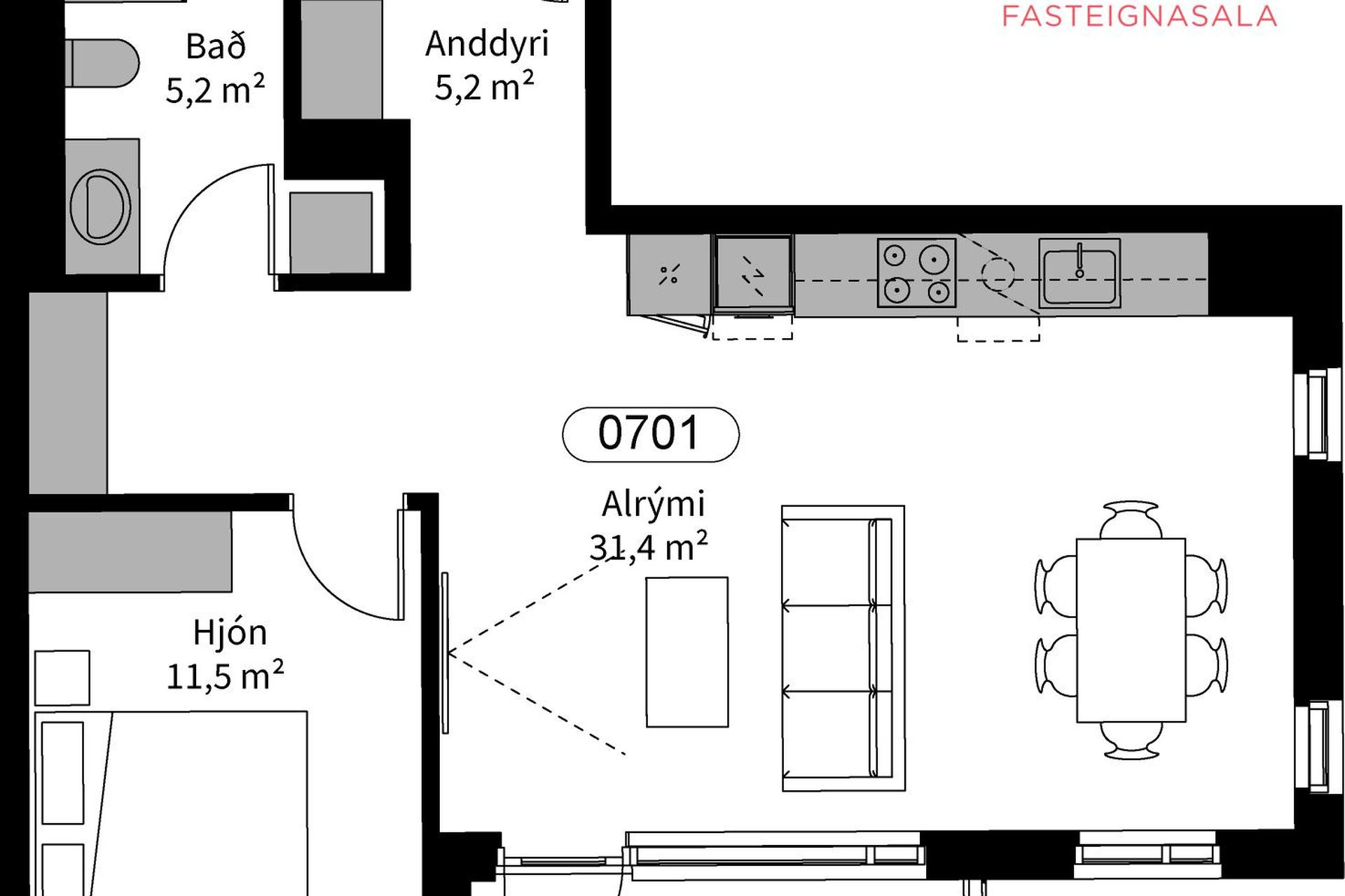 Silfursmári 2 - 0401, 201 Kópavogur