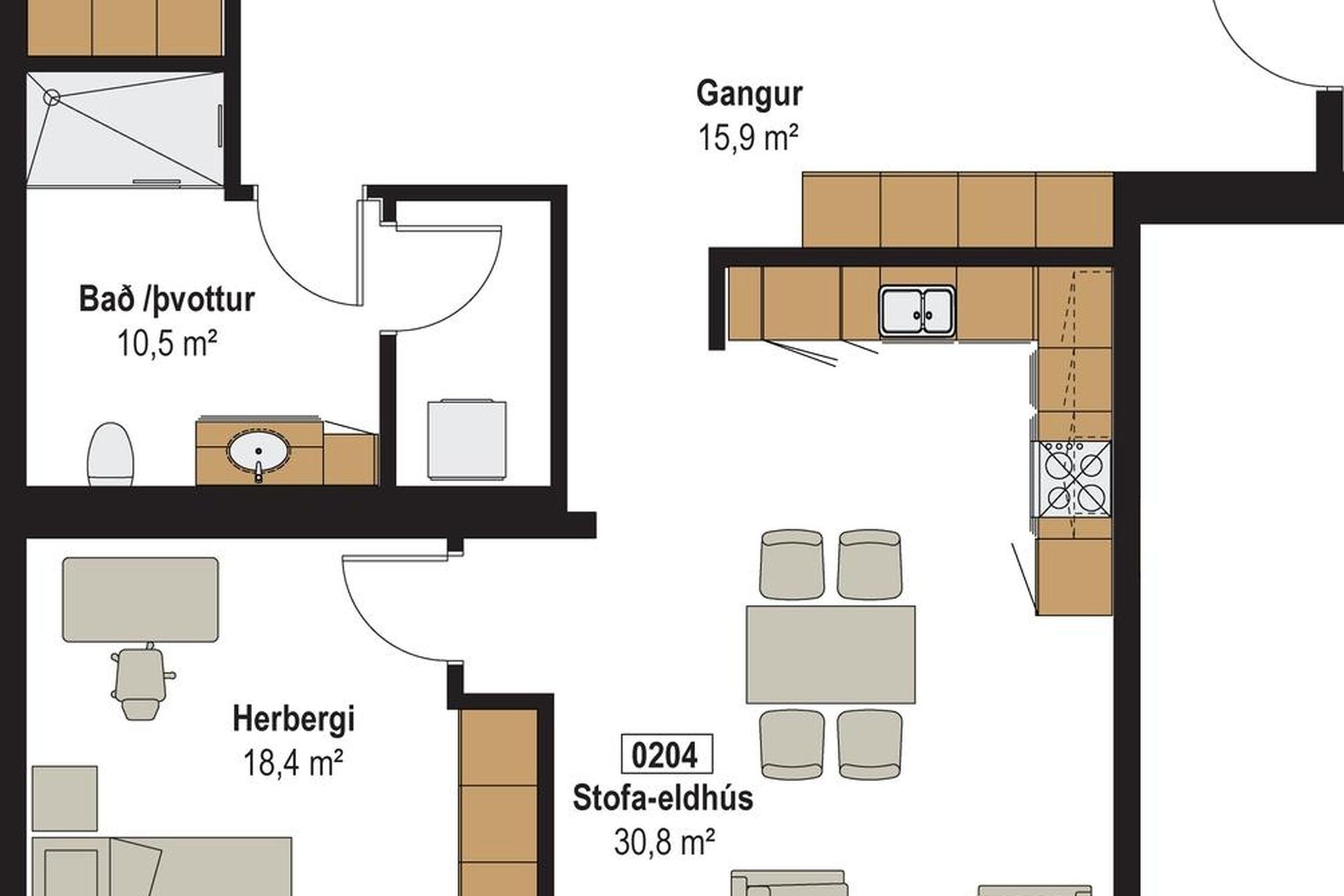 Hraungata 17 - 0204, 210 Garðabær