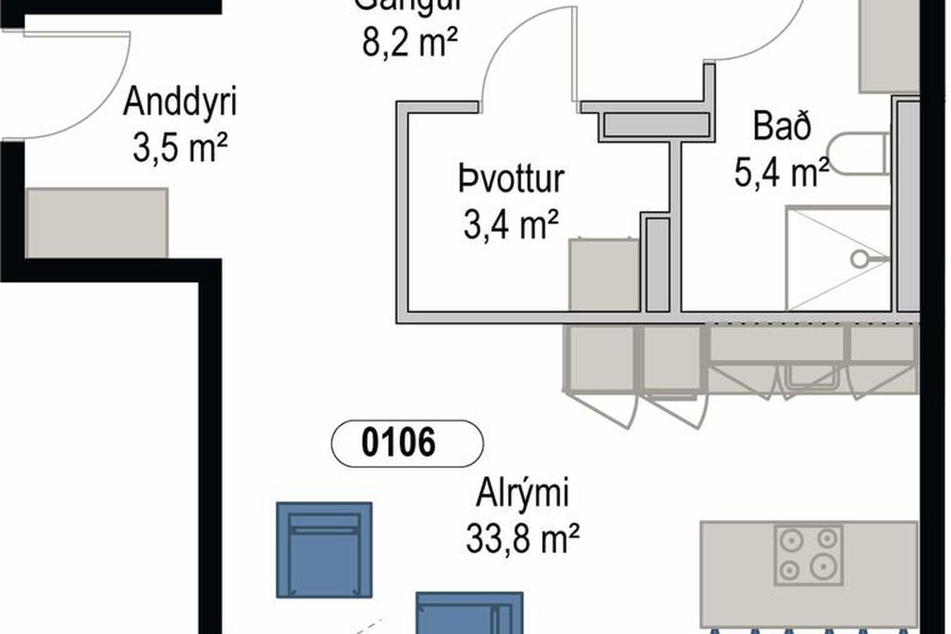 Sunnusmári 3 - 0106, 201 Kópavogur