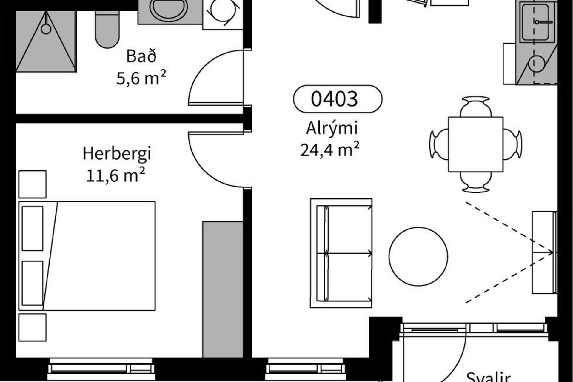 Silfursmári 4 - 0202, 201 Kópavogur