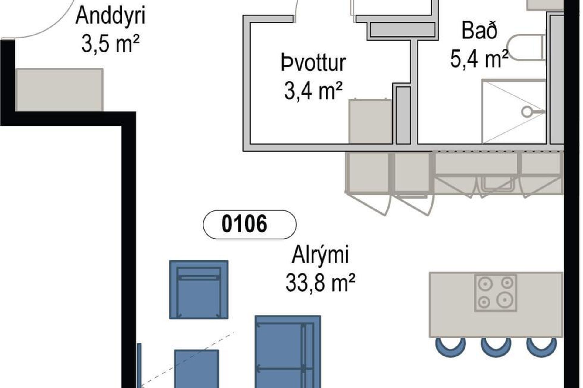 Sunnusmári 3 - 0106, 201 Kópavogur