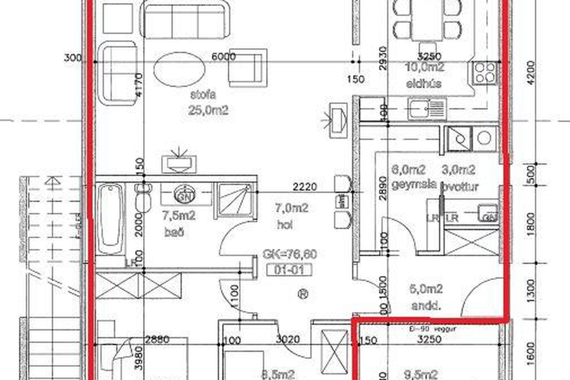 Hamratún 34 - 0101, 600 Akureyri
