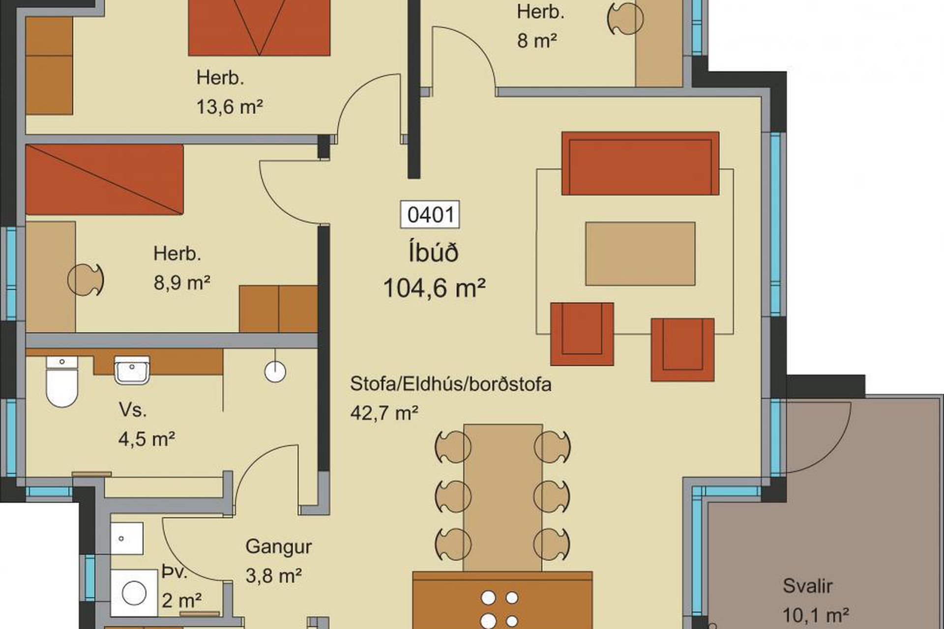 Mosagata 15 - 0401, 210 Garðabær