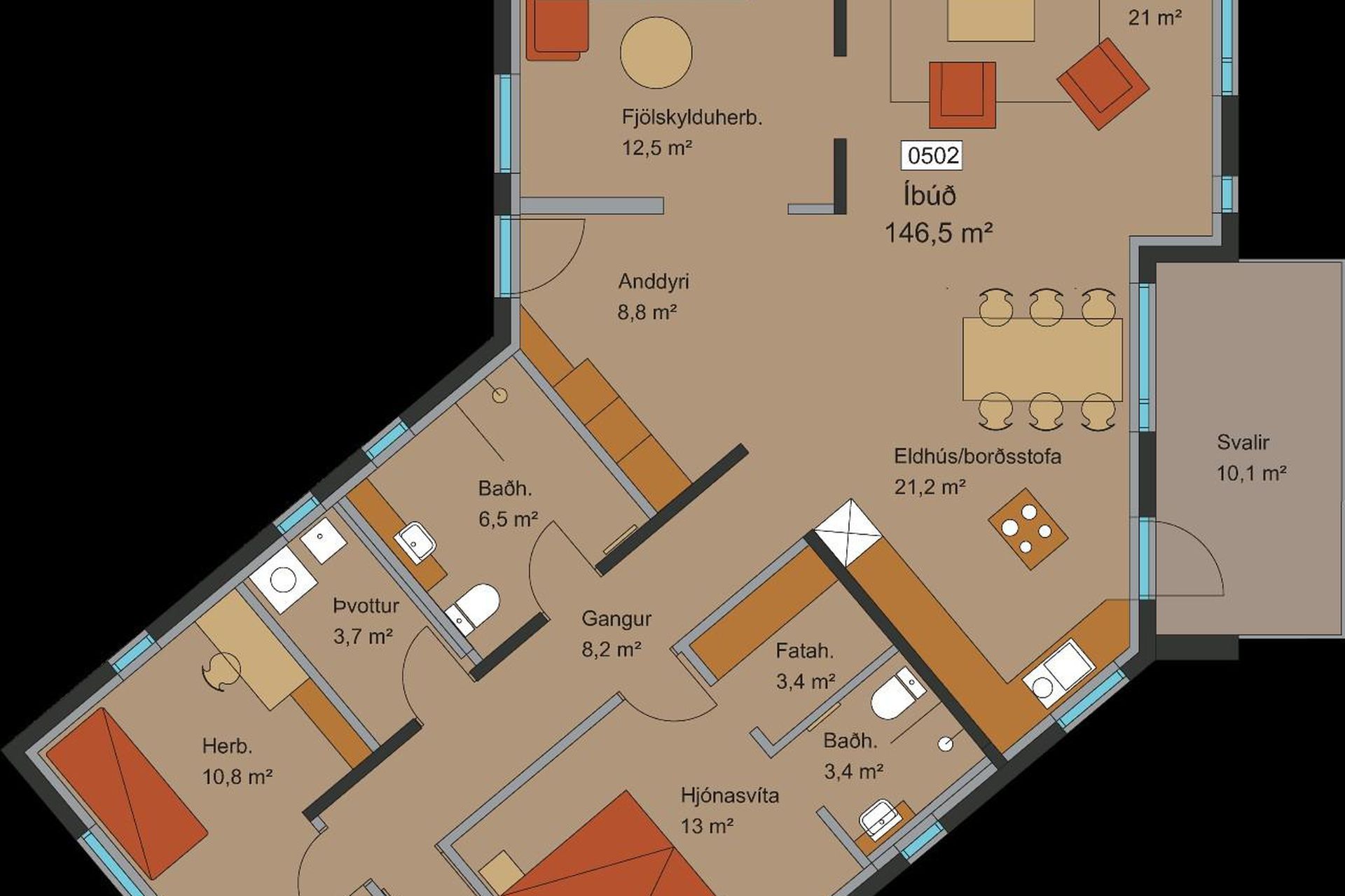 Mosagata 15 - 0502, 210 Garðabær