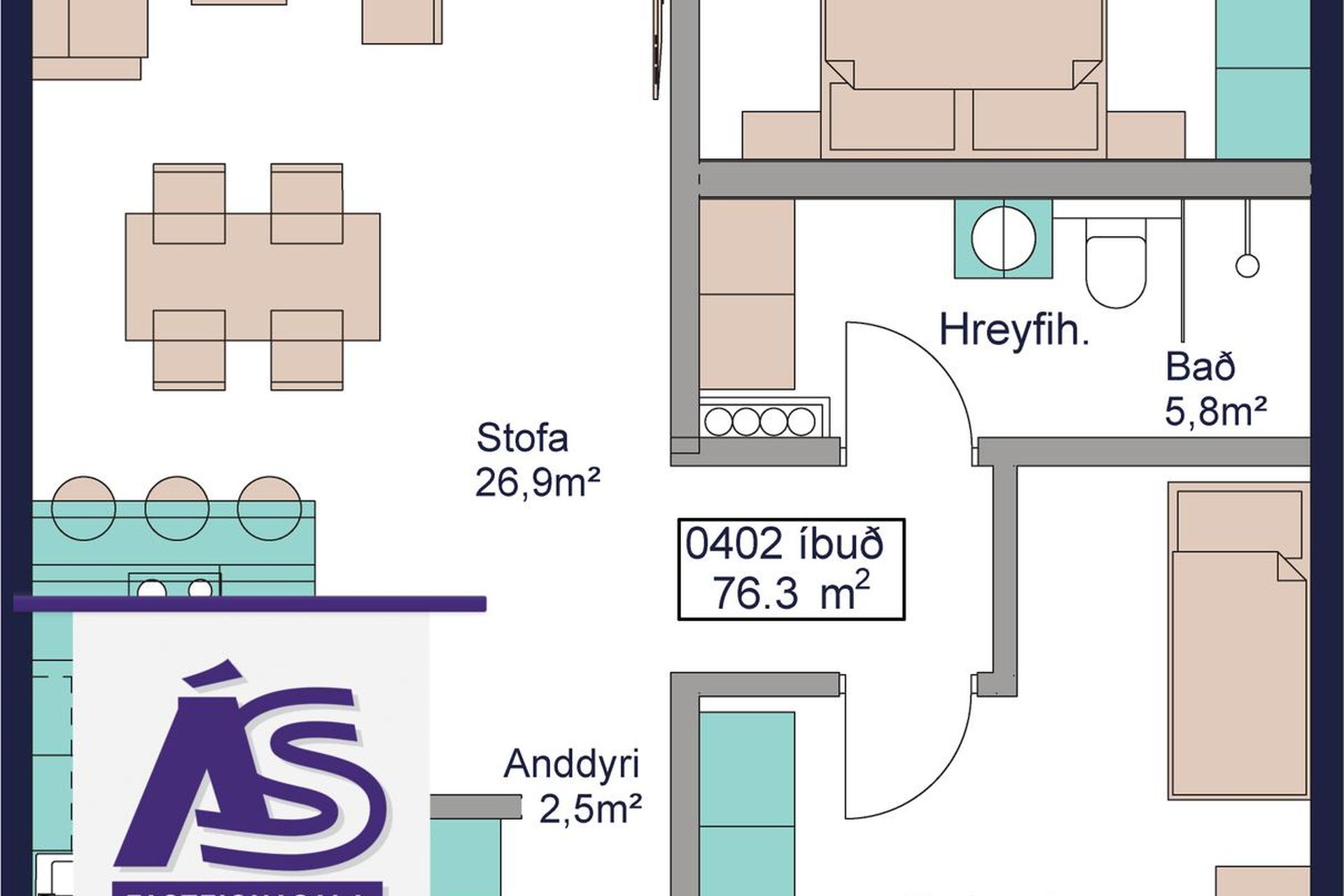 Áshamar 52 - 0102, 221 Hafnarfjörður