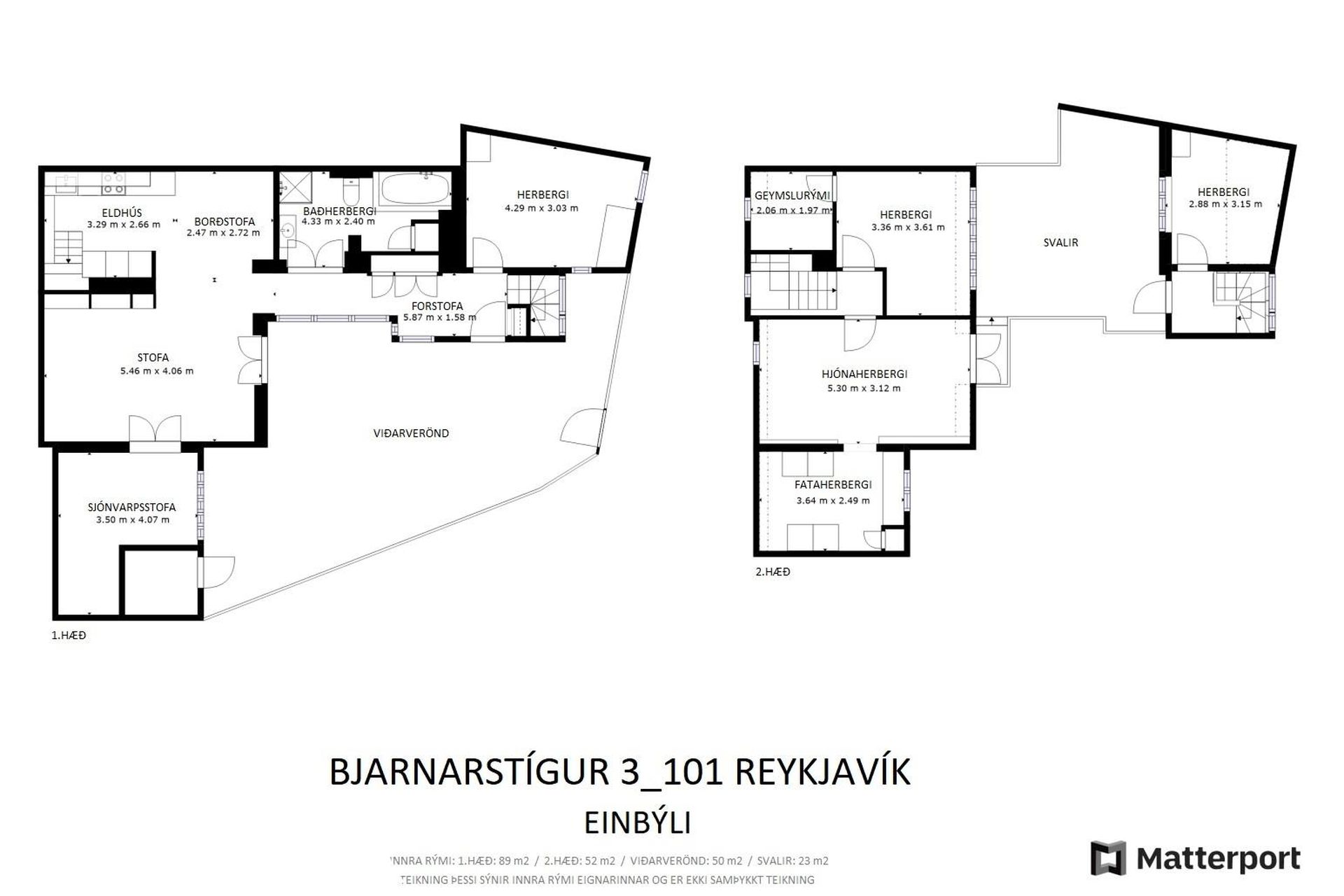 Bjarnarstígur 3, 101 Reykjavík