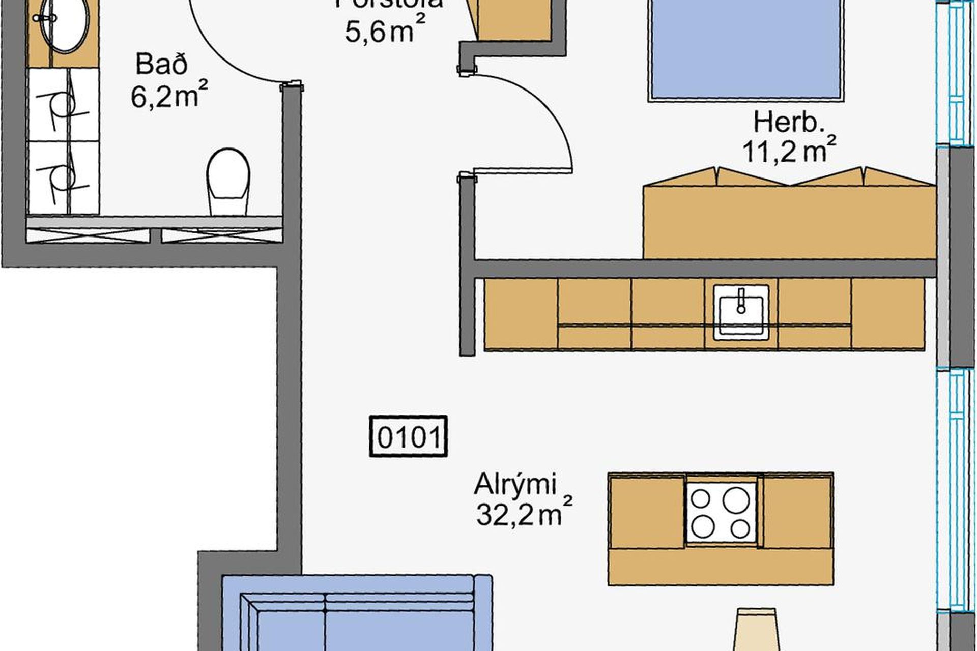 Hringhamar 37 - 0101, 221 Hafnarfjörður