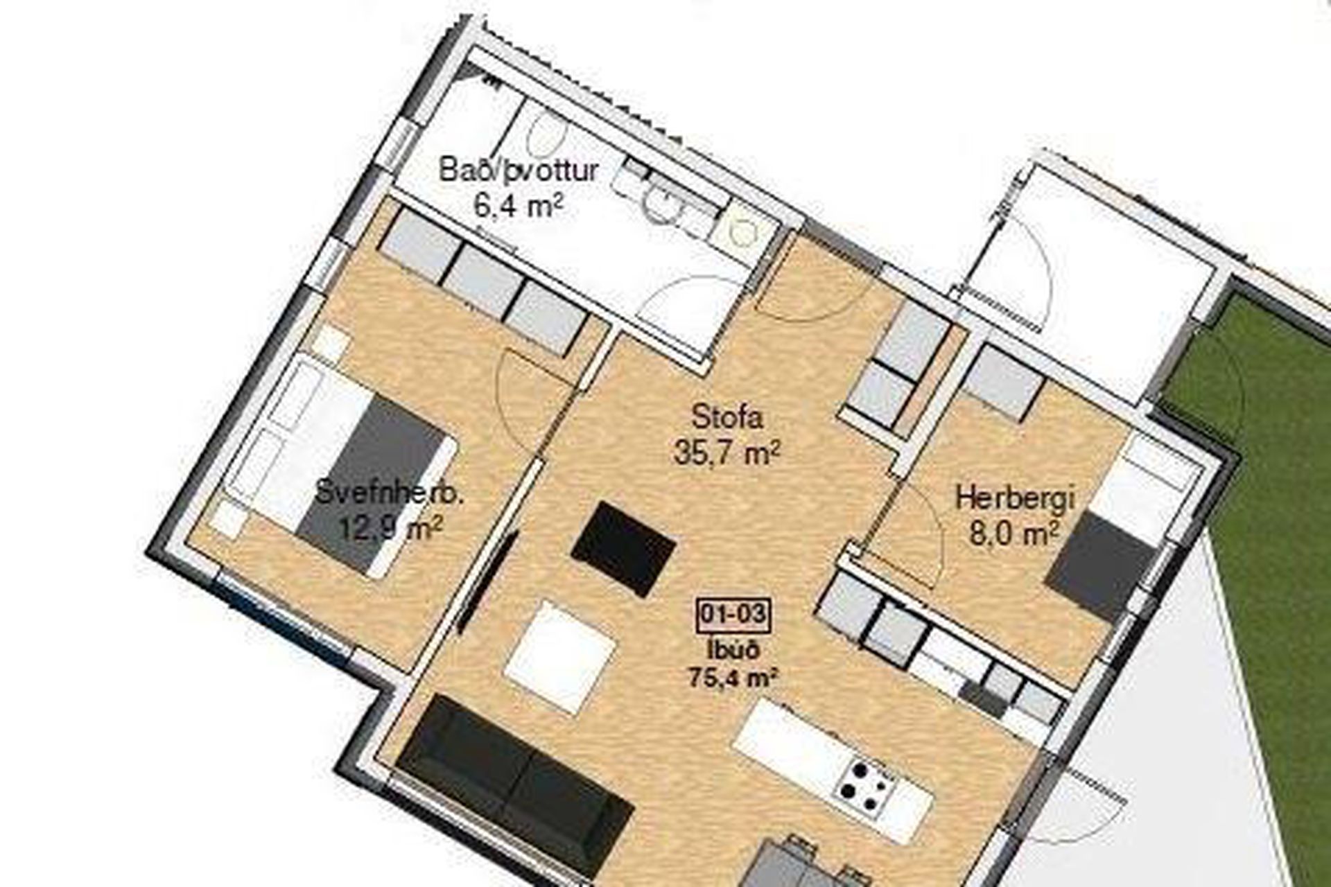 Gæfutjörn 2 - 0103, 113 Reykjavík
