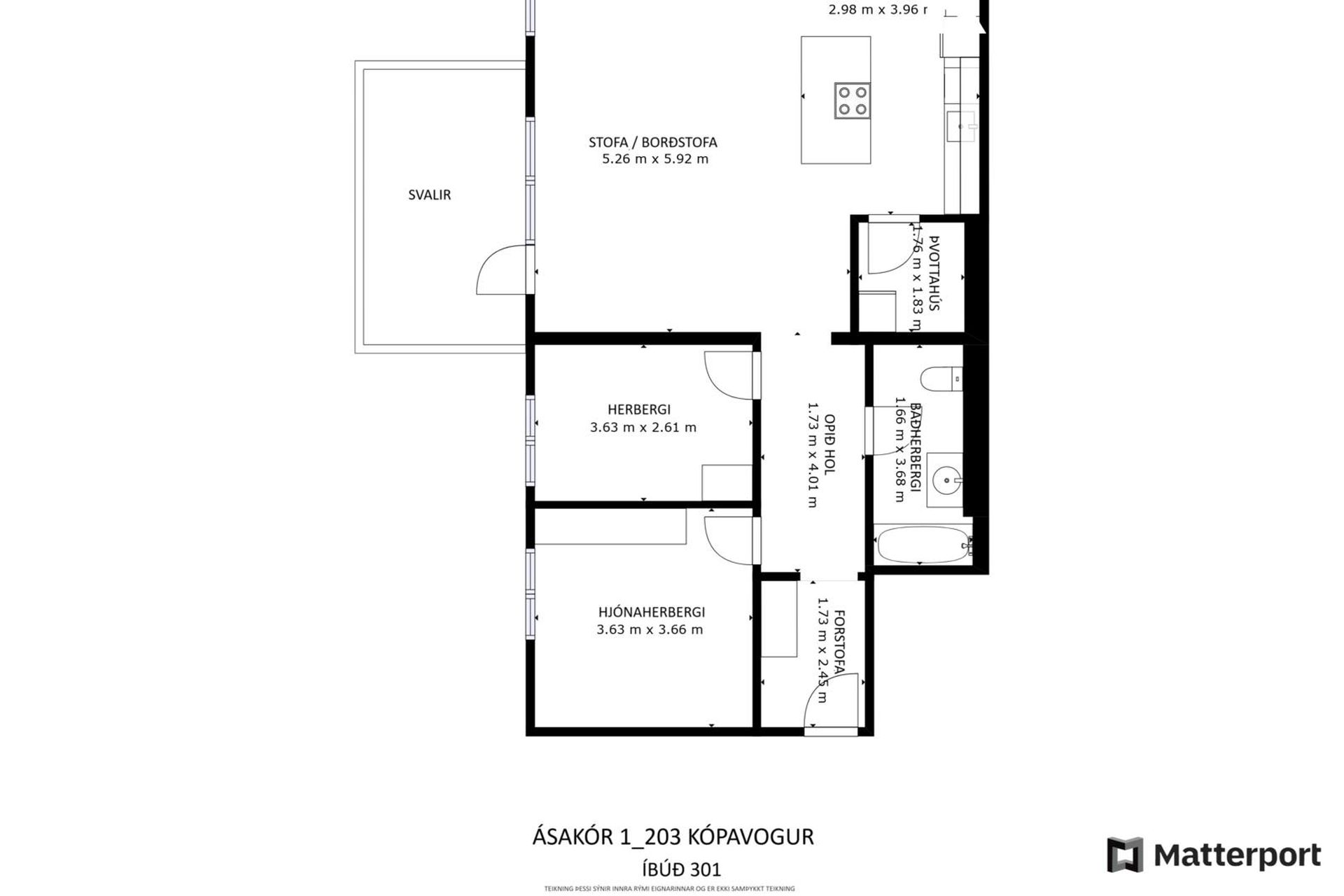 Ásakór 1, 203 Kópavogur