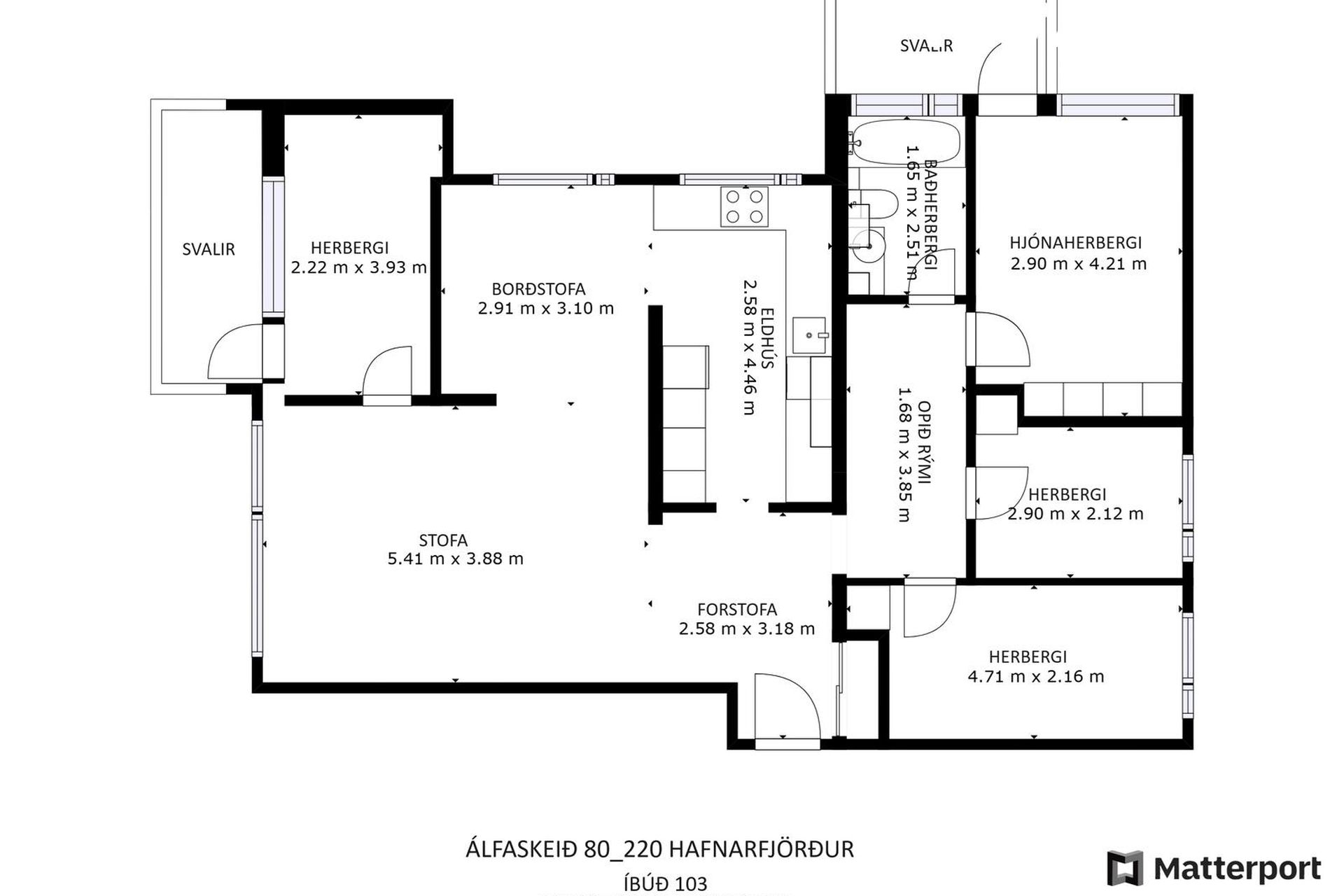 Álfaskeið 80 - 0103, 220 Hafnarfjörður