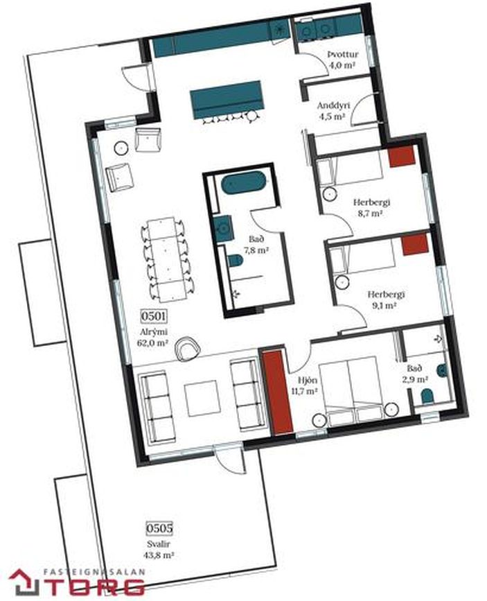 Áshamar 26 - 0501, 221 Hafnarfjörður