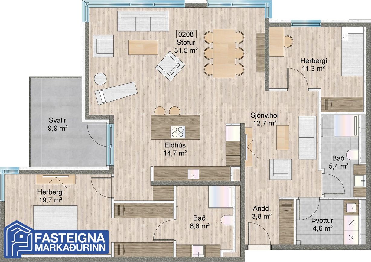 Naustavör 62, 200 Kópavogur