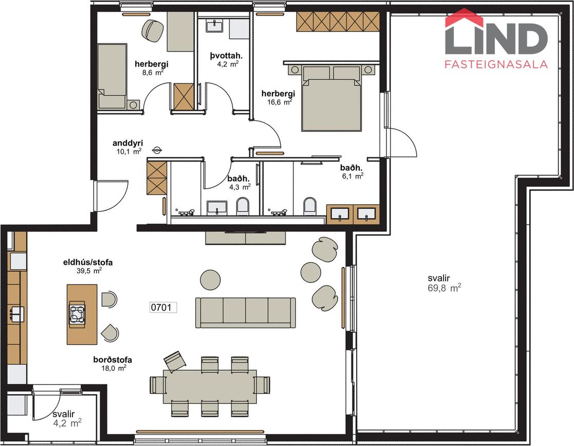 Hringhamar 19 - 0701, 221 Hafnarfjörður