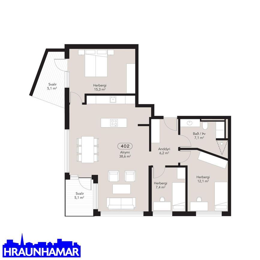 Apalskarð 8B, 221 Hafnarfjörður