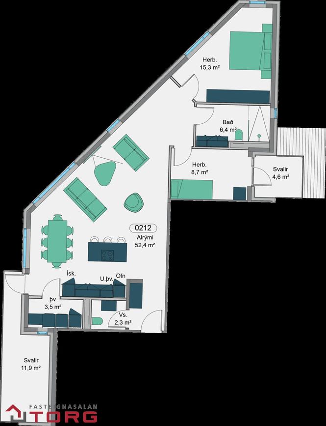 Vetrarbraut 2C - 0212, 210 Garðabær