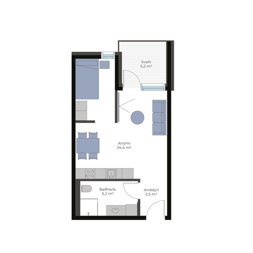 Hallgerðargata 1A, 105 Reykjavík