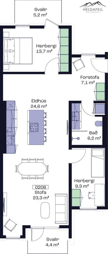 Austurbrú 12 - 0206, 600 Akureyri