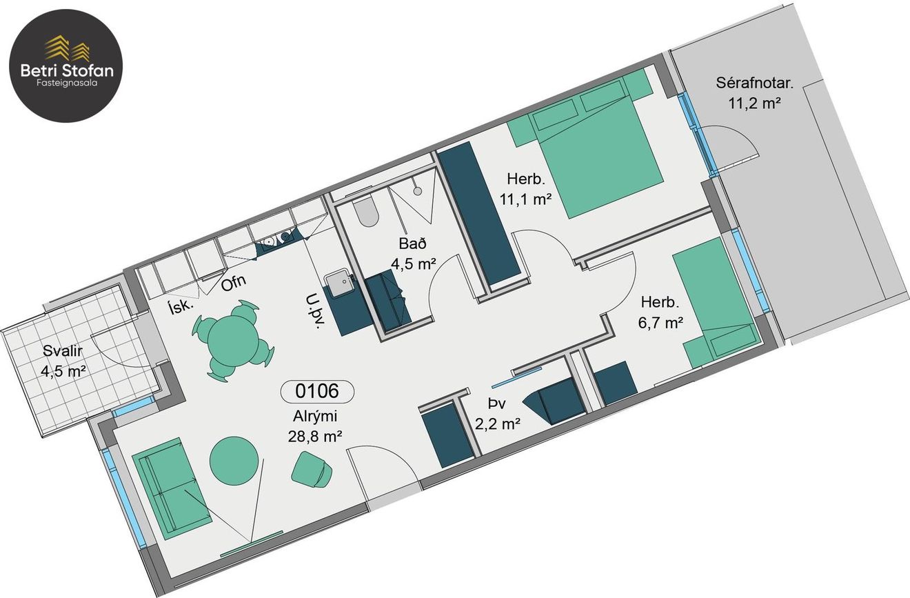 Vetrarbraut 2A - 0106, 210 Garðabær