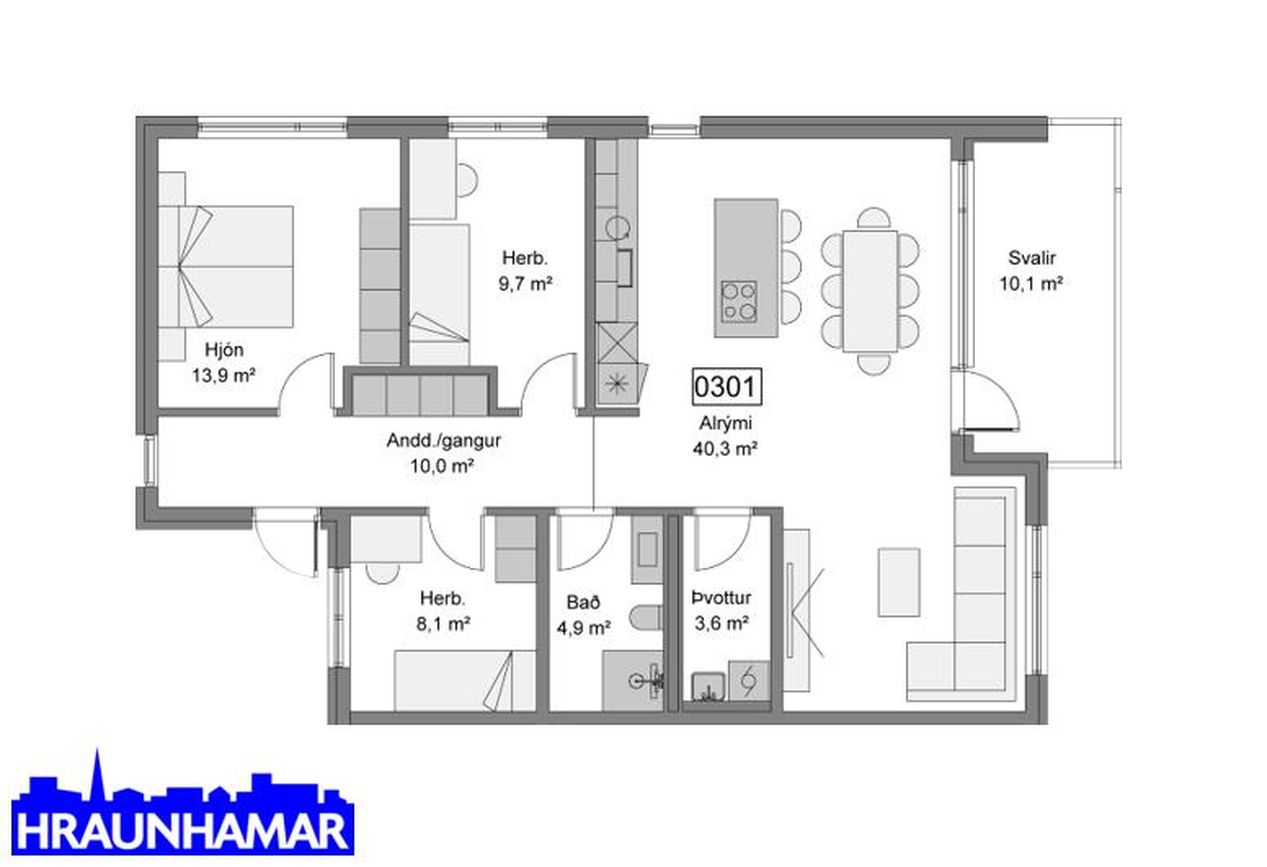 Baughamar 3, 221 Hafnarfjörður