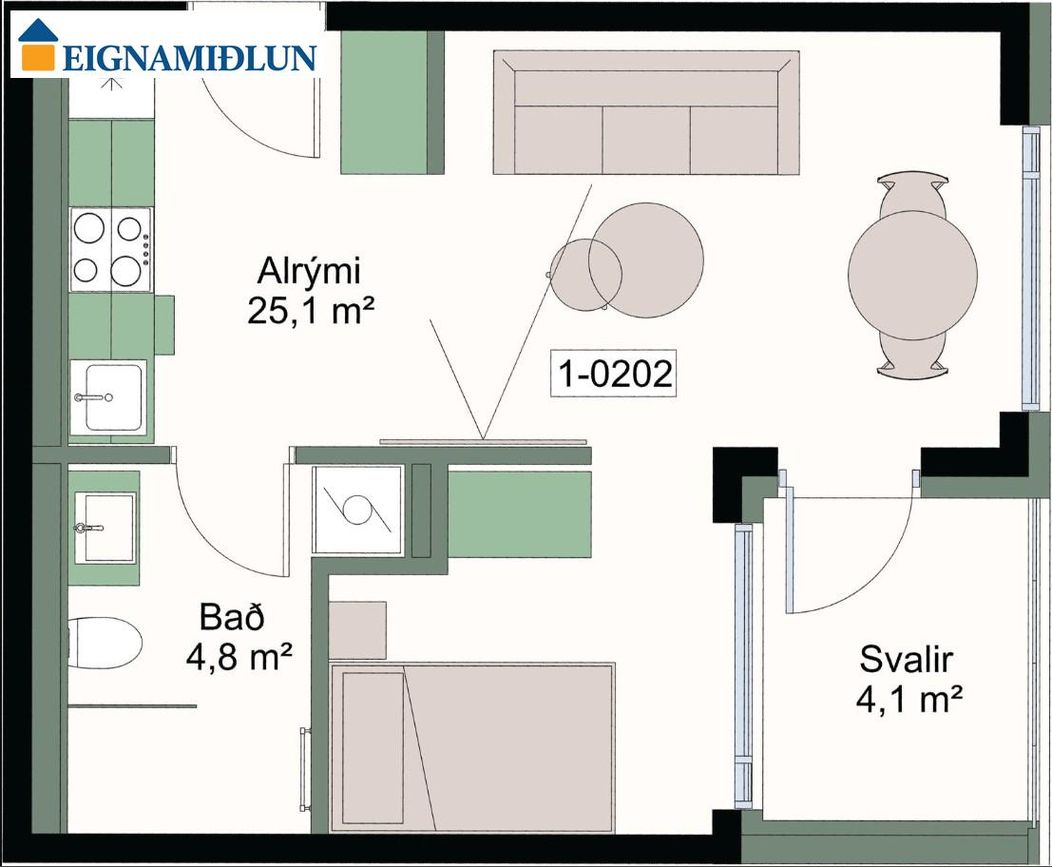 Mýrargata 43 - 0202, 101 Reykjavík