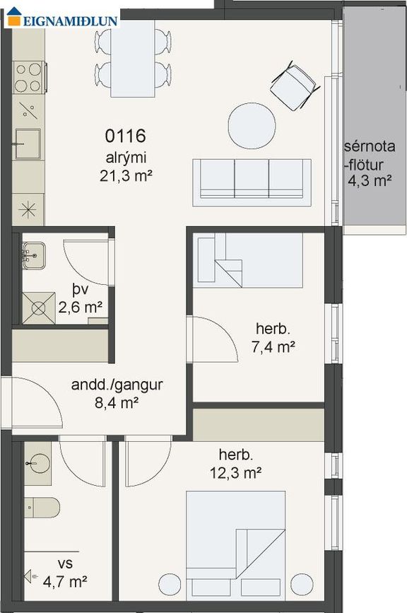 Álftröð 5 - 0116, 200 Kópavogur