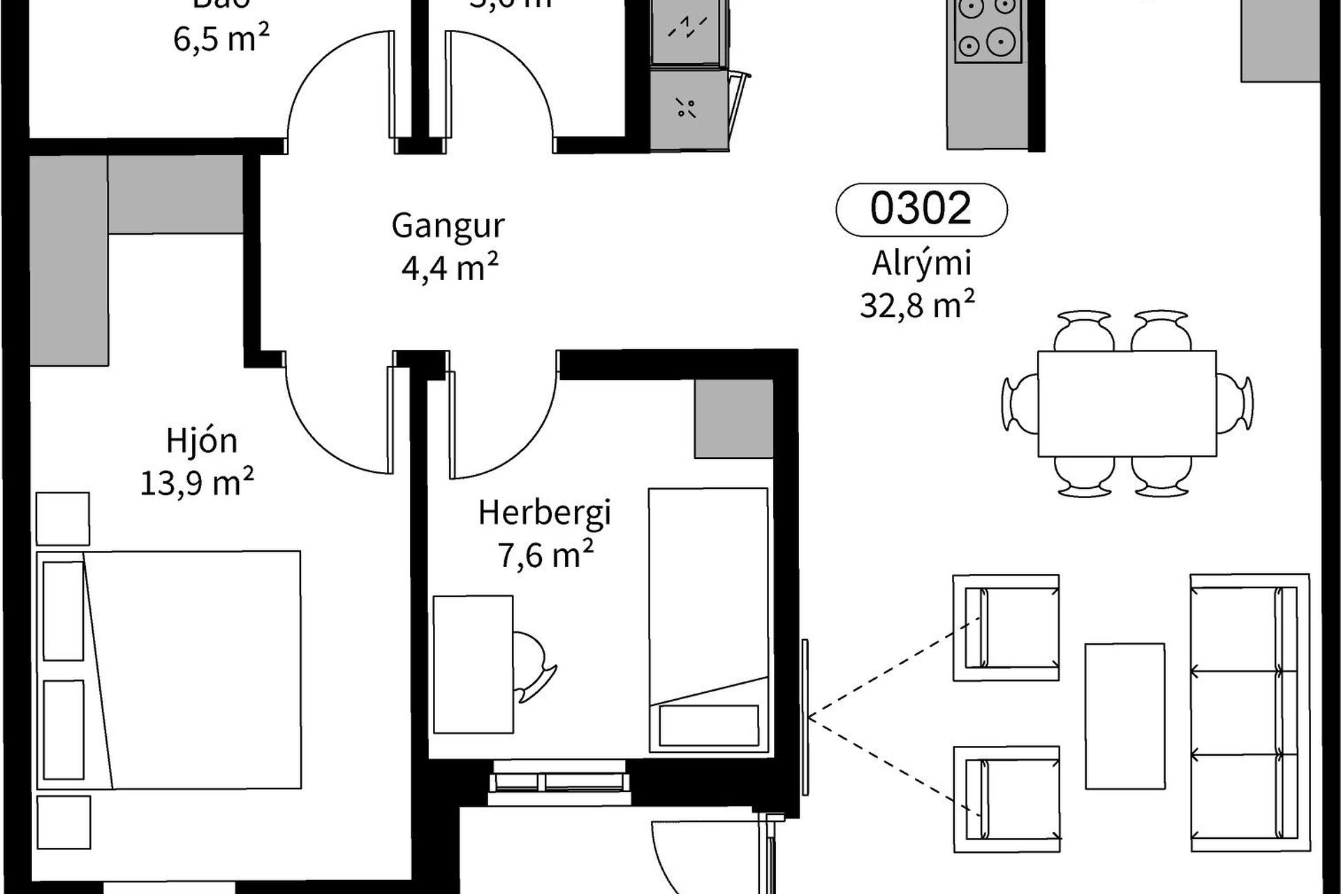 Silfursmári 2 - 0302, 201 Kópavogur