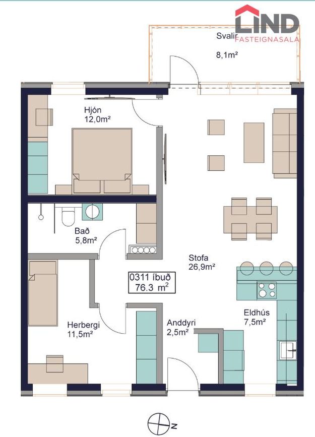 Áshamar 52 - 0311, 221 Hafnarfjörður