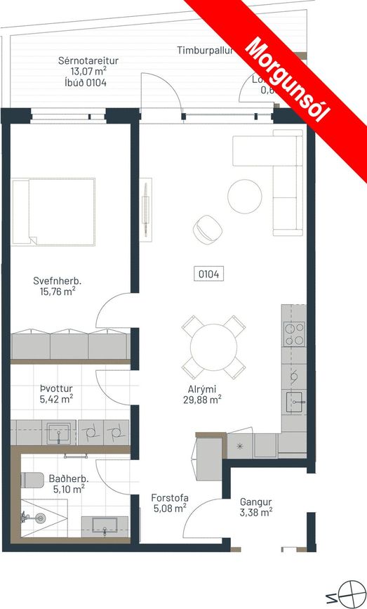 Hafnarbraut 18A - 0104, 200 Kópavogur