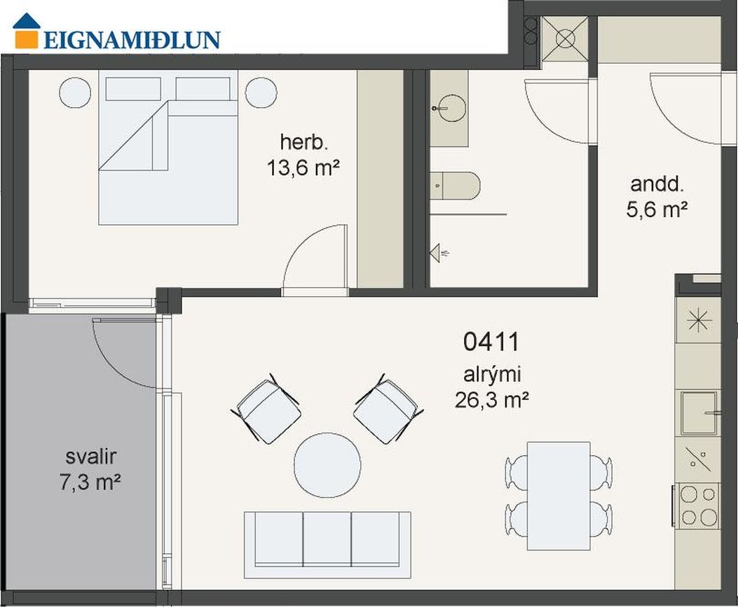 Álftröð 7 - 0411, 200 Kópavogur