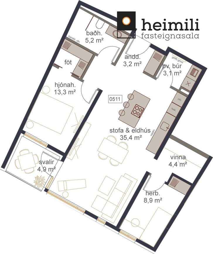 Grensásvegur 1A - 0511, 108 Reykjavík