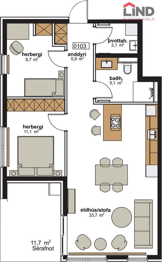 Hringhamar 17 - 0103, 221 Hafnarfjörður