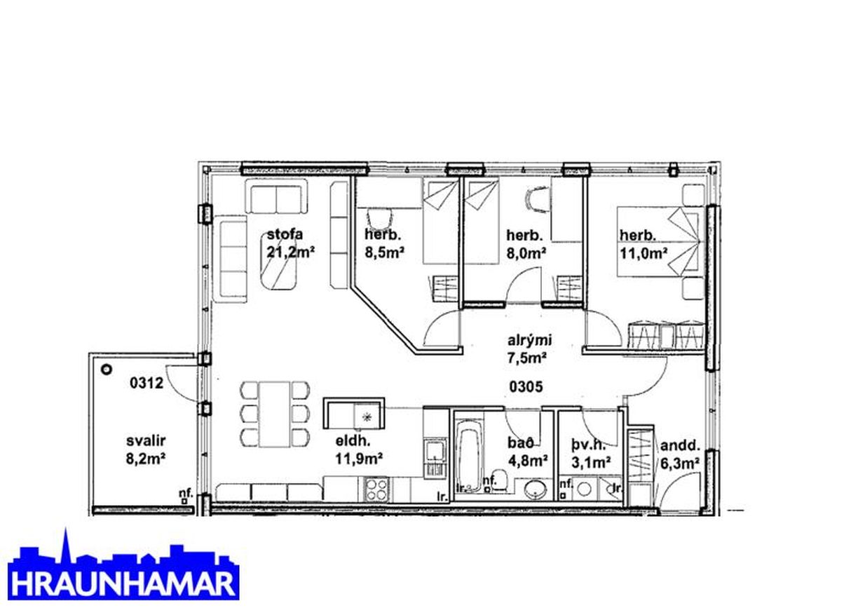 Klukkuvellir 5 - 0305, 221 Hafnarfjörður
