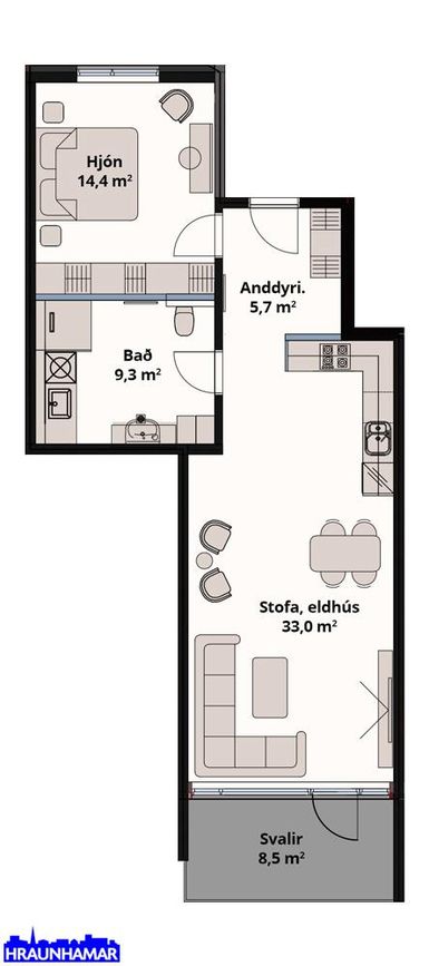 Suðurhella 14 - 0404, 221 Hafnarfjörður