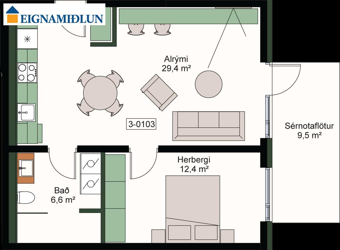 Vesturgata 66 - 0103, 101 Reykjavík