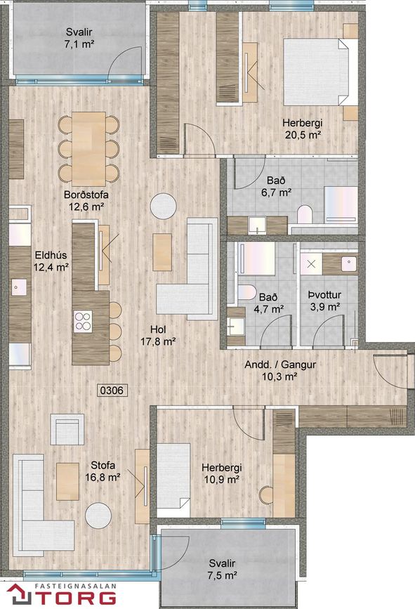 Naustavör 64, 200 Kópavogur