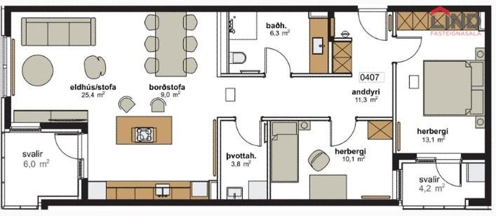 Hringhamar 15 - 0407, 221 Hafnarfjörður