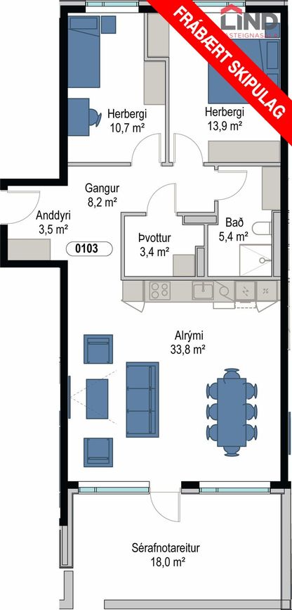 Sunnusmári 5 - 0103, 201 Kópavogur