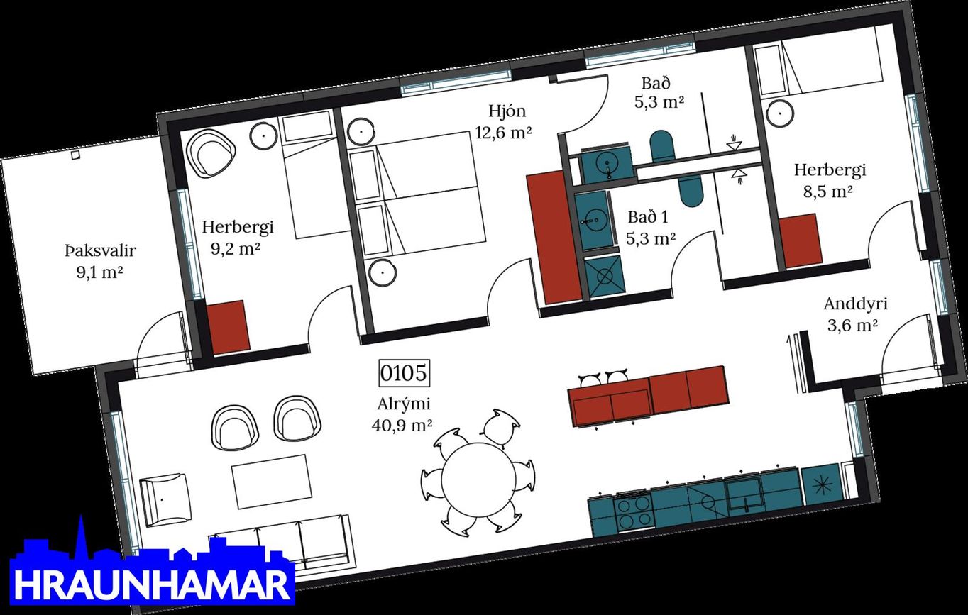 Áshamar 26 - 0105, 221 Hafnarfjörður