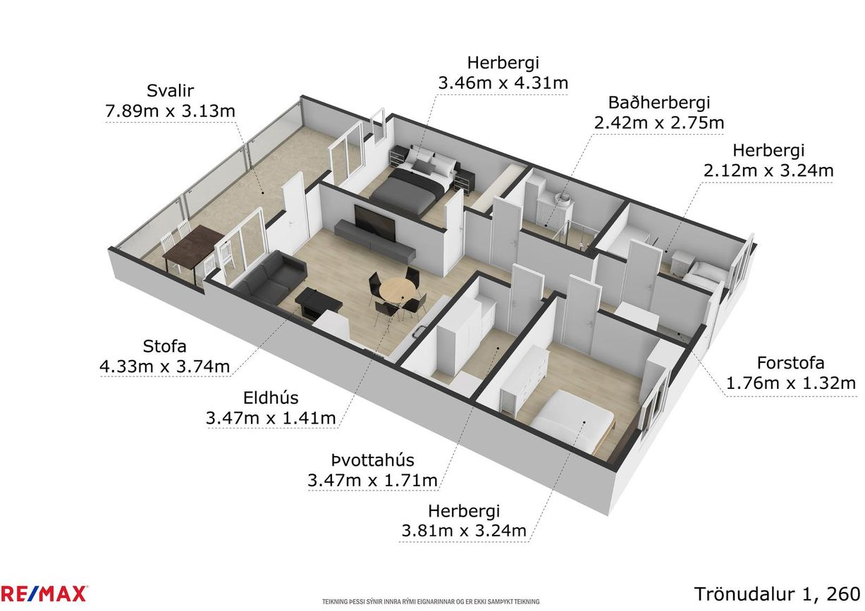 Trönudalur 1, 260 Reykjanesbær