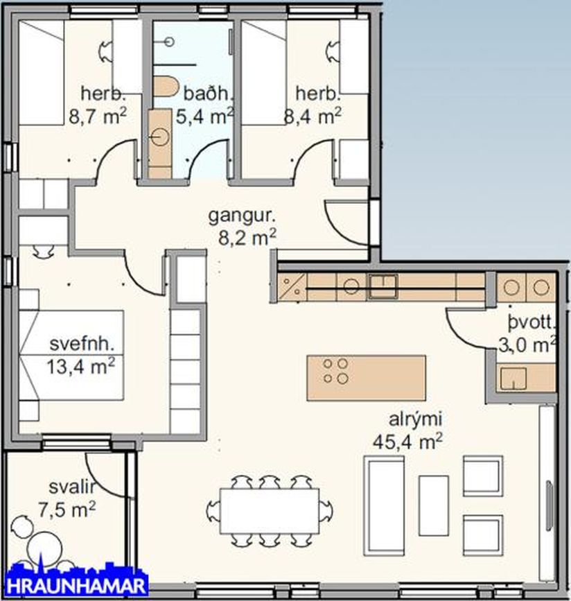 Apalskarð 2 - 0208, 221 Hafnarfjörður