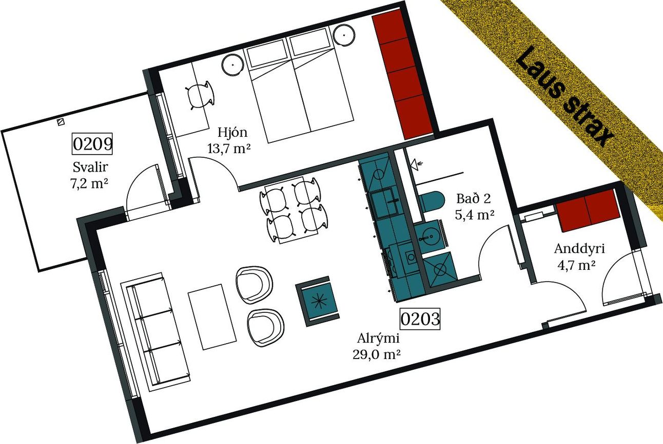 Áshamar 20 - 0203, 221 Hafnarfjörður
