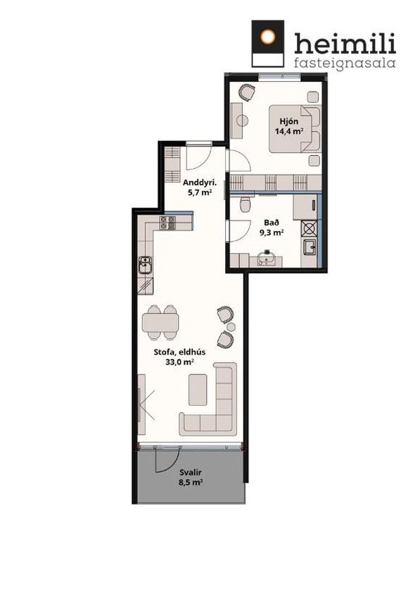 Suðurhella 16 - 0102, 221 Hafnarfjörður