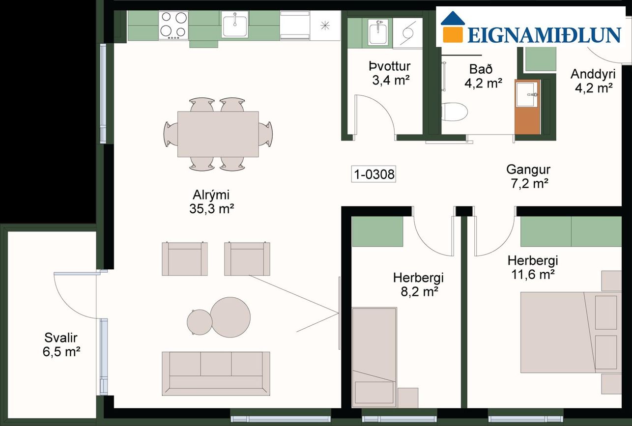 Mýrargata 41 - 0308, 101 Reykjavík
